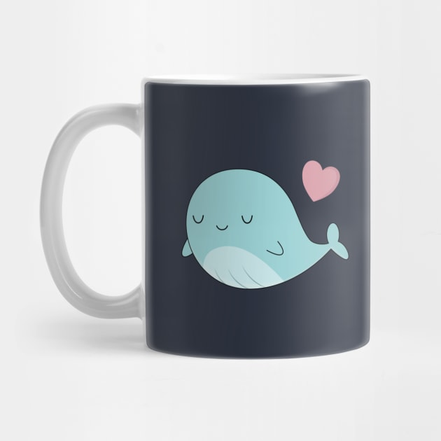 Kawaii Cute Blue Whale by happinessinatee